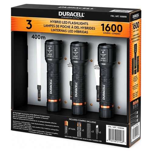 Torcia led ibrida duracell - led,