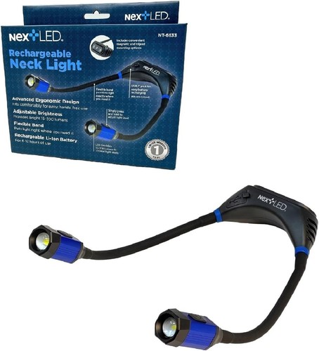 Nextled around the neck - around,